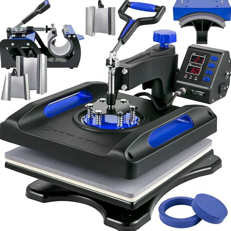 VEVOR Heat Press Machine Sublimation Machine 15 x 15 Inch 8 In 1 Blue Heat Press - Walmart.com ...