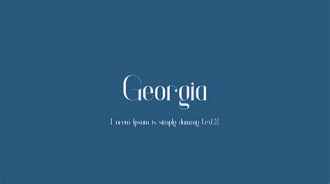 Georgia Font : Download Free for Desktop & Webfont