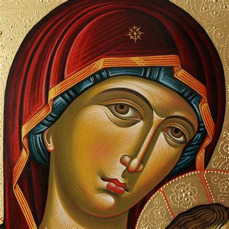 Theotokos of the Passion #theotokosofthepassion #byzantineicon #handpainted #eggtempera # ...