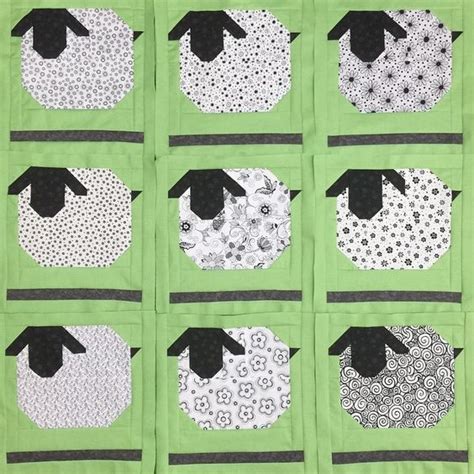 sheep quilt block pattern - Google Search | Quilts, Farm quilt, Animal quilts