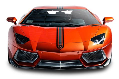 Lamborghini Aventador Coupe Front View Car PNG Image