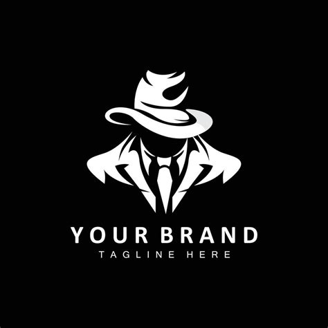 Mafia Logo Design, Tuxedo Suit Icon, Vector Businessman, Logo Detective ...