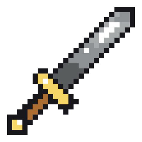 sword pixel art 12014529 Vector Art at Vecteezy