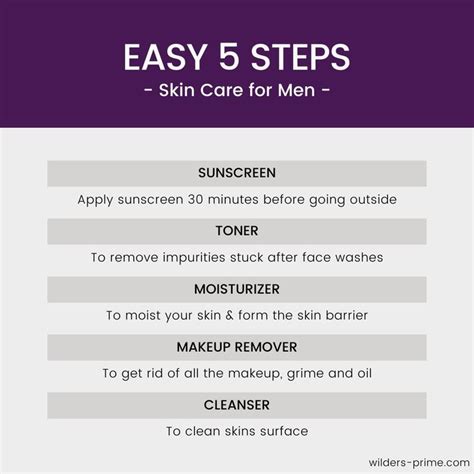 Easy 5 steps for Men | Skincare | Mens skin care, Skin care, Clean skin