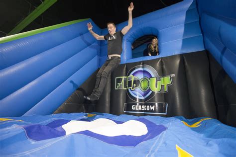 Flip Out in Glasgow launches massive new inflatable area Inflataflip - complete with Total ...