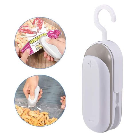 Mini Heat Sealer, Portable Sealing Machine, Handheld Heat Bag Sealer ...