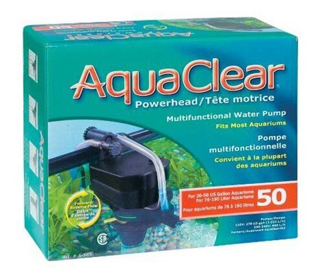 Easy to Attach AquaClear Powerhead 50 Water Pump Filtration Raises Oxygen Levels | eBay