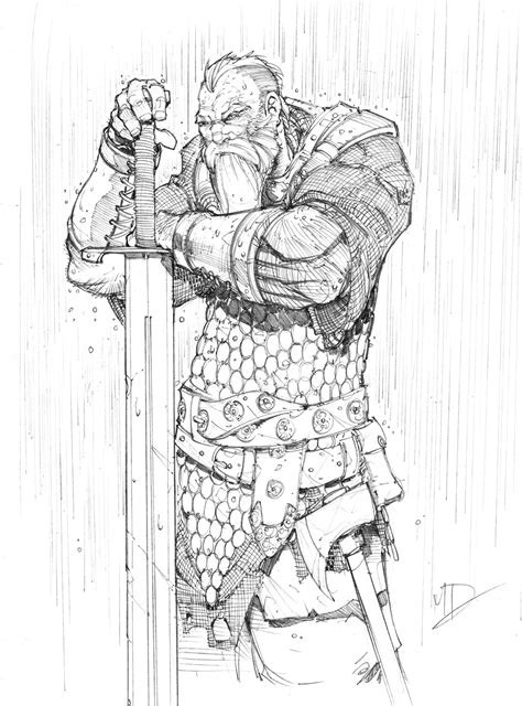 Warrior Sketch by Max-Dunbar on DeviantArt