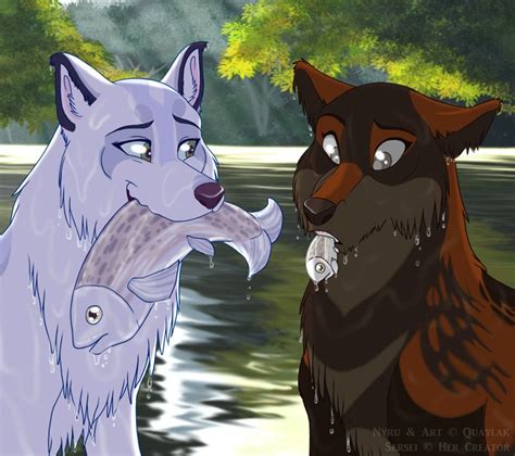 Cute Anime Wolf Couple