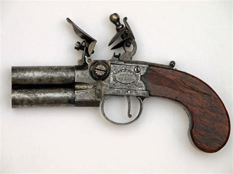 DOUBLE BARREL FLINTLOCK PISTOL FOR SALE - HISTORICAL ARMS