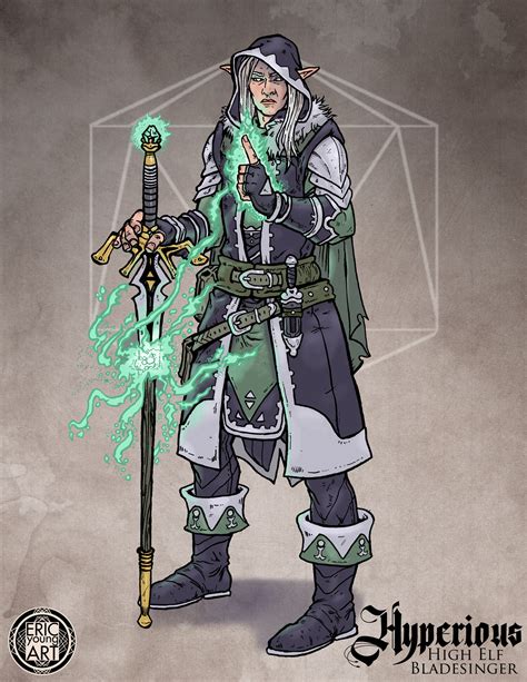 ArtStation - Bladesinger Wizard - Character Art for D&D