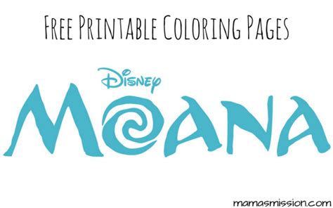 Moana Coloring Pages - Free Printables From Disney