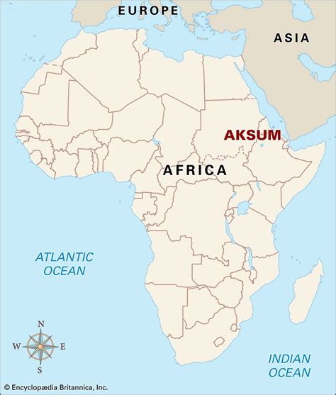 Axum Map Africa