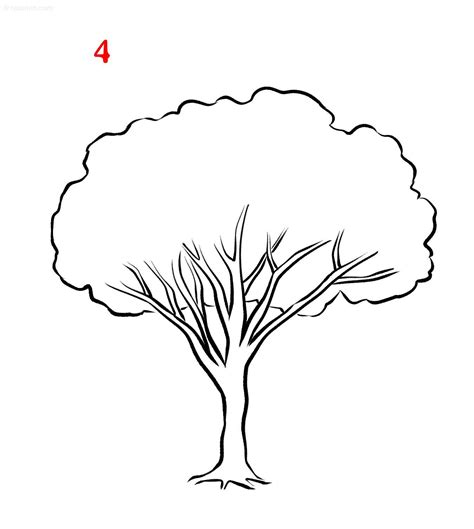 Easy Tree Drawing » How to draw a Tree