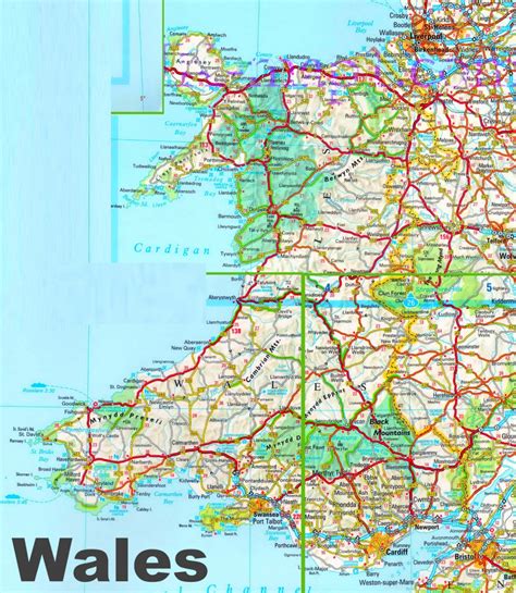 Printable Map Of Wales - Printable Word Searches