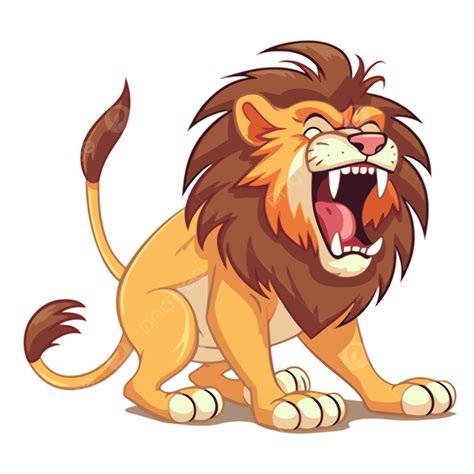 Lion Roar Front View Drawing