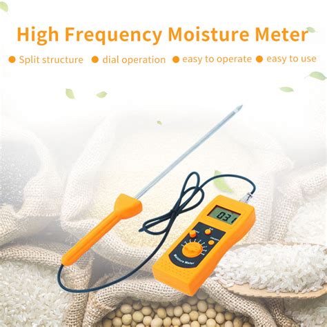 DM400 Portable Digital Hay Moisture Meter Analyzer Testing range 0%-90% with high Accuracy CE ...