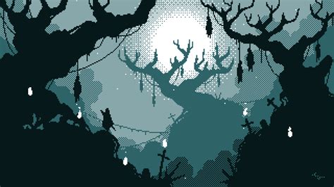 ArtStation - Trees of the dead, Camille Unknown Cool Pixel Art, Anime Pixel Art, Cool Art, Pixel ...