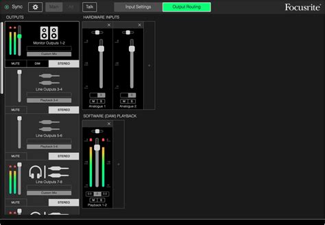 Как настроить focusrite control