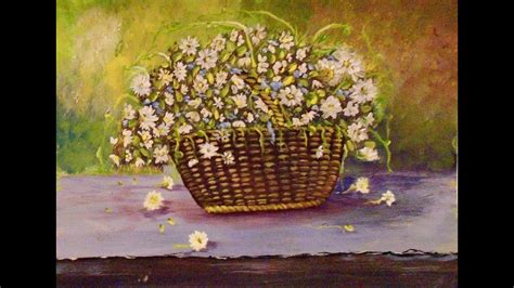 Flowers In Basket Painting : Flower Basket I Painting By Diane Thornton / Most relevant best ...