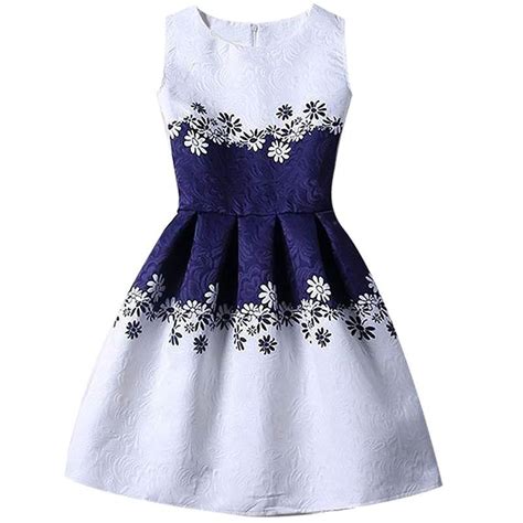 Fancy Teenage Girls Floral Dress Children Girls Party Dress Size 6 7 8 9 10 11 12 Year Birthday ...