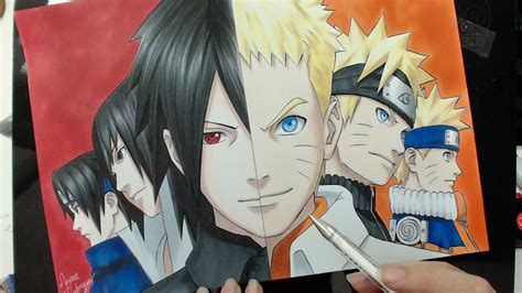 Speed Drawing - Sasuke | Naruto (Naruto) - YouTube