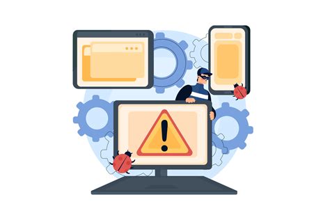 Cyber Attack Illustration concept. Flat illustration isolated on white background 7784320 Vector ...