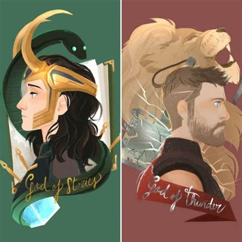 Loki Thor Art