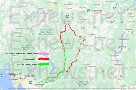 BC Road Closures