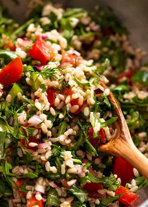 Mediterranean Brown Rice Salad | RecipeTin Eats