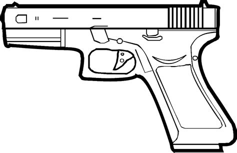 Nerf Gun Outline Clip Art