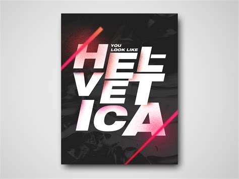 Helvetica by Saad Hussain on Dribbble