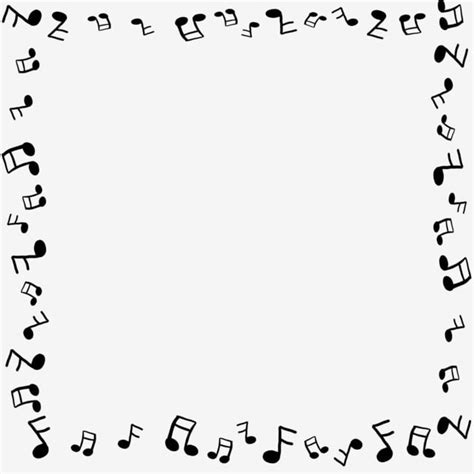 Music Symbols PNG Transparent, Music Symbol Border, Border, Note Border, Music PNG Image For ...