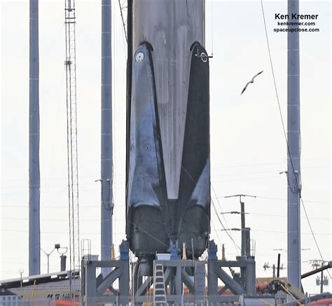 Space UpClose: Recovered Falcon 9 Landing Legs Stay Fully Retracted 1st Time in SpaceX Recycling ...