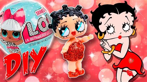 DIY BETTY BOOP LOL Surprise Doll CUSTOM | LOL Dolls Repaint Tutorial - YouTube