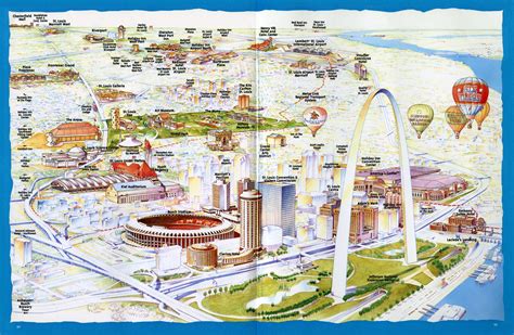 St Louis Missouri Attractions Map - Best Tourist Places in the World