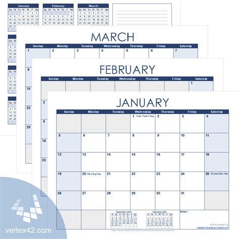 Microsoft Excel Calendar Templates