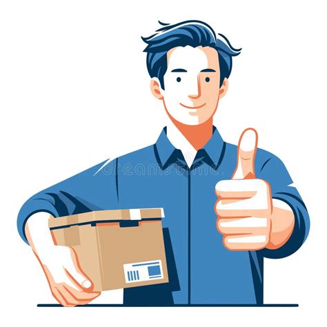 Man Giving Thumbs Up Vector Illustration, Happy Guy Showing OK Gesture ...