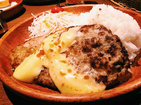 Hamburg Steak with Cheese [OC] : r/food