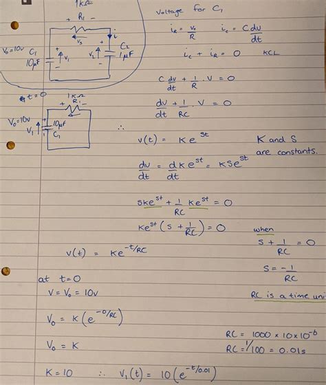 voltage - Difficulties with capacitor circuit analysis - Electrical Engineering Stack Exchange