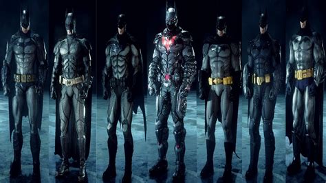 Batman Arkham Knight | ALL Costumes - YouTube