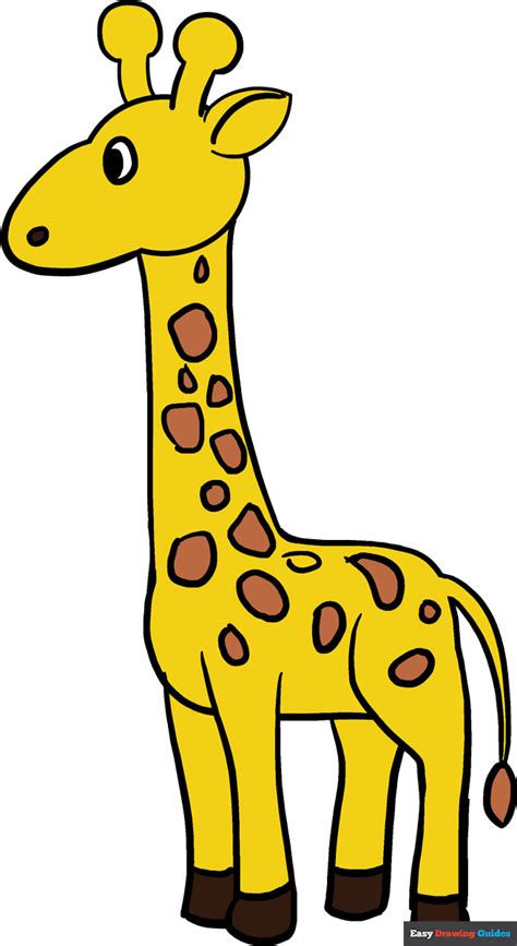 How To Draw A Giraffe Step By Step For Kids