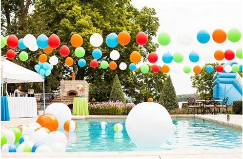 20+ Beautiful Pools Party Decorating Ideas For Summer Pool Party Themes, Pool Party Kids, Pool ...