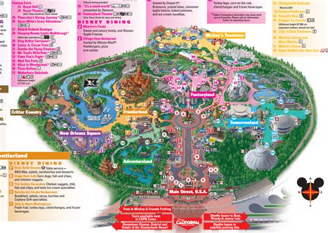 Disneyland Map 2018 California Free Printable Maps - Riset