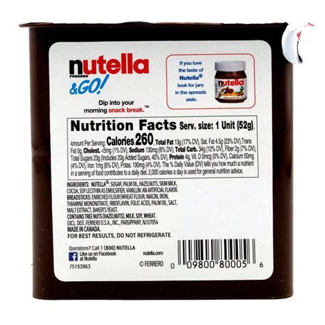 Nutella & Go Snack Pack — Snackathon Foods