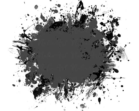 Background Paint Splatter Grey Black Splash Frame Splatter Background ...