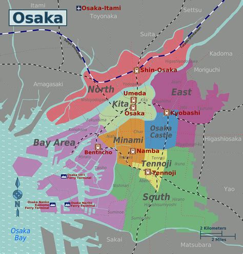 Tourist Map of Osaka Japan Pdf Download - Best Tourist Places in the World