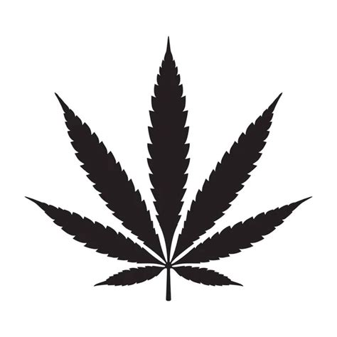 Weed Leaf Vector Logo