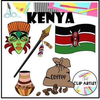 Countries: Kenya Clip Art by The Clip Artist | TPT