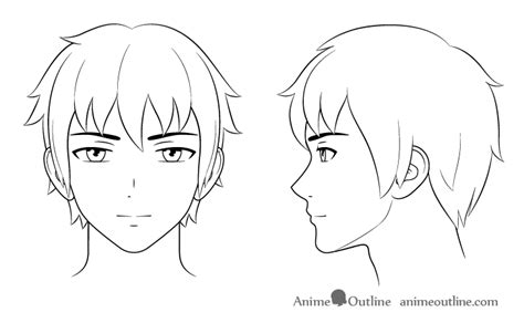 Newest 35+ Anime Male Face Outline